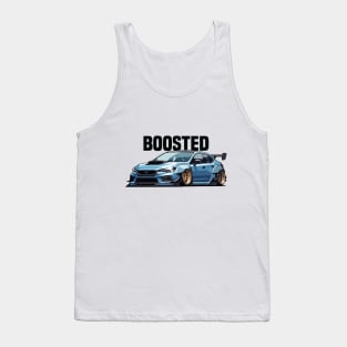 Subaru STI Car Art - Impreza WRX Boosted Widebody Modified JDM Car Tank Top